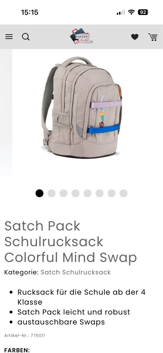 Satch Rucksäcke: Schulsack Satch – Gebraucht aus Chur von Paemel 3