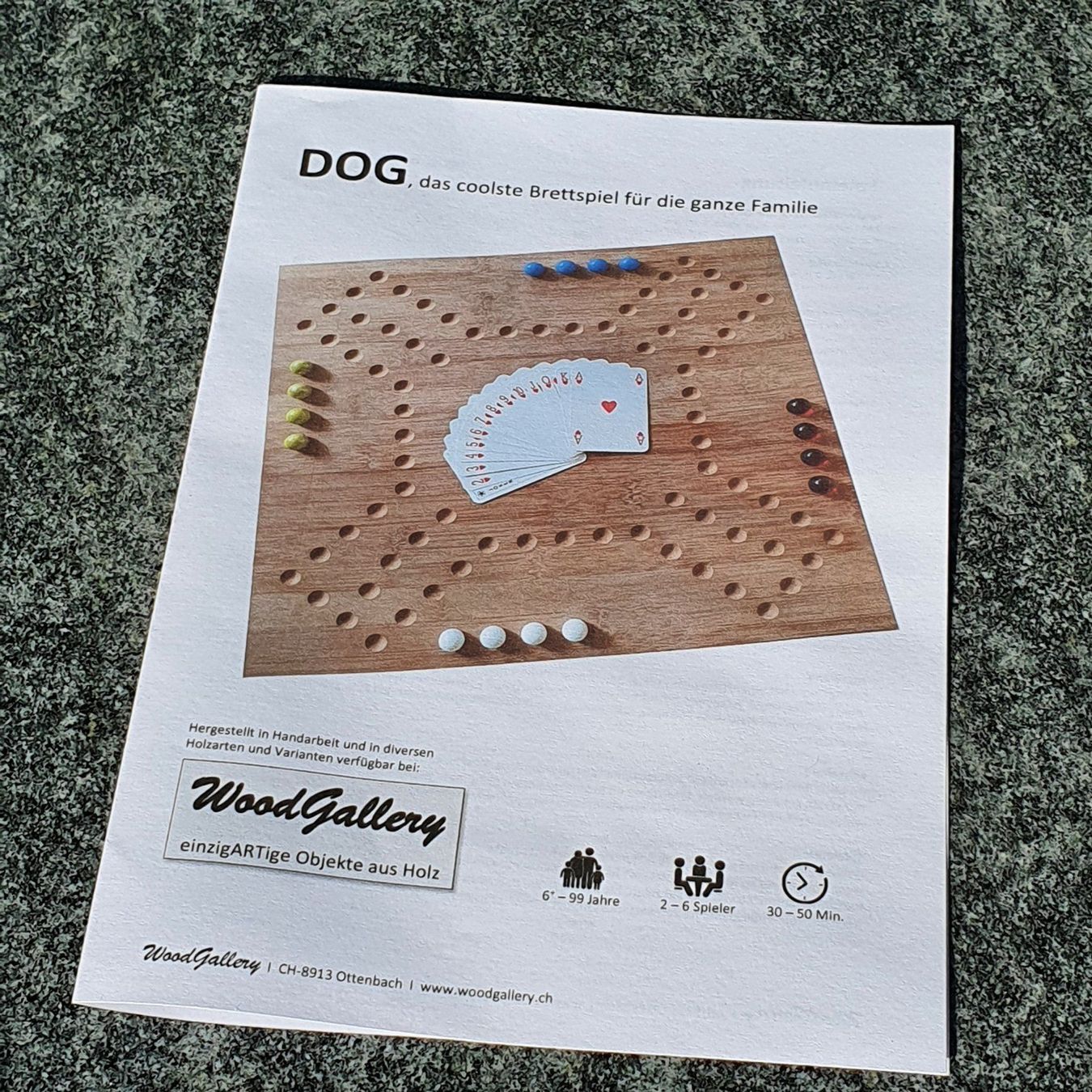 Giochi: DOG Brettspiel (4er&6er, Eiche) – Nuovo e nell'imballaggio originale da Ottenbach venduto da WoodGallery 6
