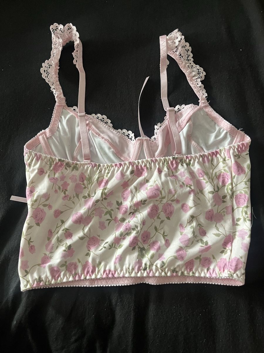 Top: Floral Print Corset Top – Nuovo (secondo la descrizione) da Olten venduto da sae_82z2 1