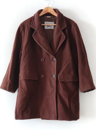 BURBERRY Cashmere-Wool Mantel Jacke Kaschmir Gehrock Gr.44