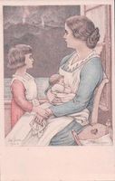 Fête Nationale Suisse 1924 Mère et Enfant (602)