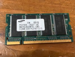 512 DDR  PC2700S-25331-A0 Samsung