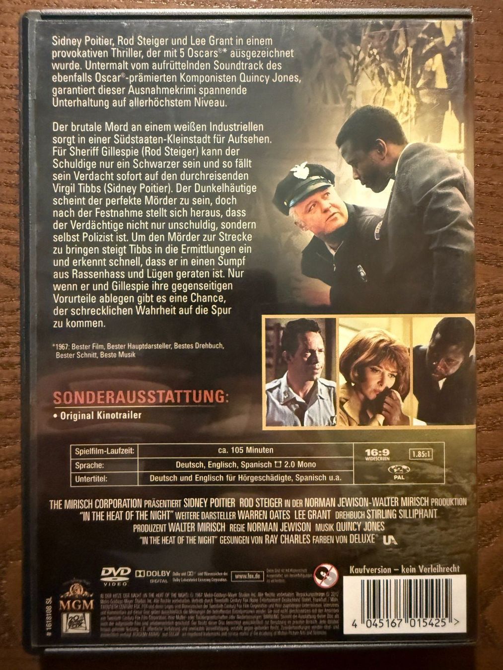 Tutti i DVDs: In der Hitze der Nacht – Usato da Zürich venduto da FilmFreunde 1