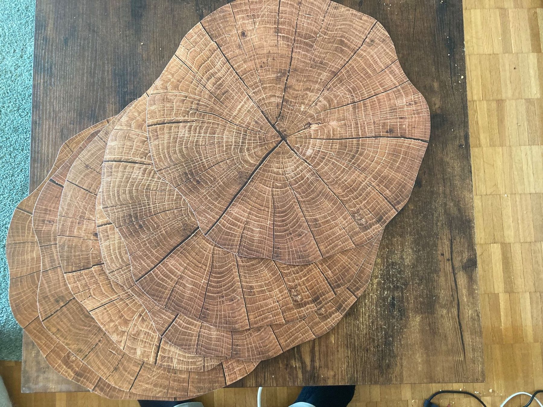 Untersetzer: Untersetzer Holzoptik Baumscheibe 6er Set neu – Neu (gemäss Beschreibung) aus Zürich von mik_h9ty