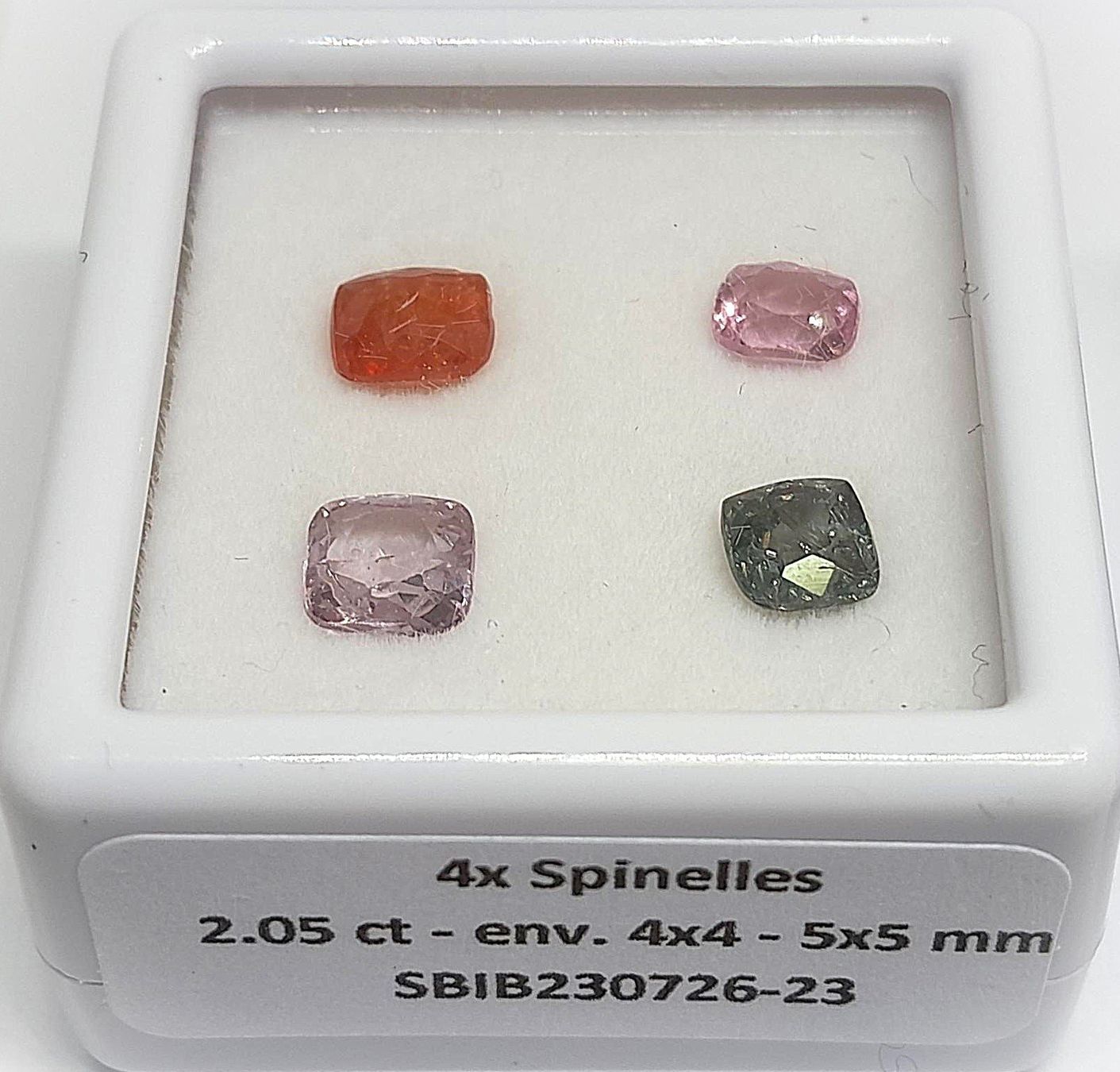 Edelsteine: 4x beaux spinelles 2.07 ct - Valeur 400.- Fr – Neu (gemäss Beschreibung) aus Grimisuat von Valgem 5