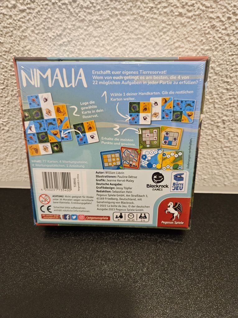 Pegasus Spiele Giochi: Neu - Pegasus Spiele - Nimalia – Nuovo e nell'imballaggio originale da Dagmersellen venduto da Jarsetz_Restposten 1