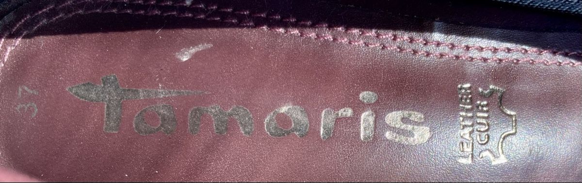 Tamaris Damenschuhe: Tamaris Echtleder Pumps, Gr. 37, Weinrot – Gebraucht aus Vinelz von Viewfinder84 4