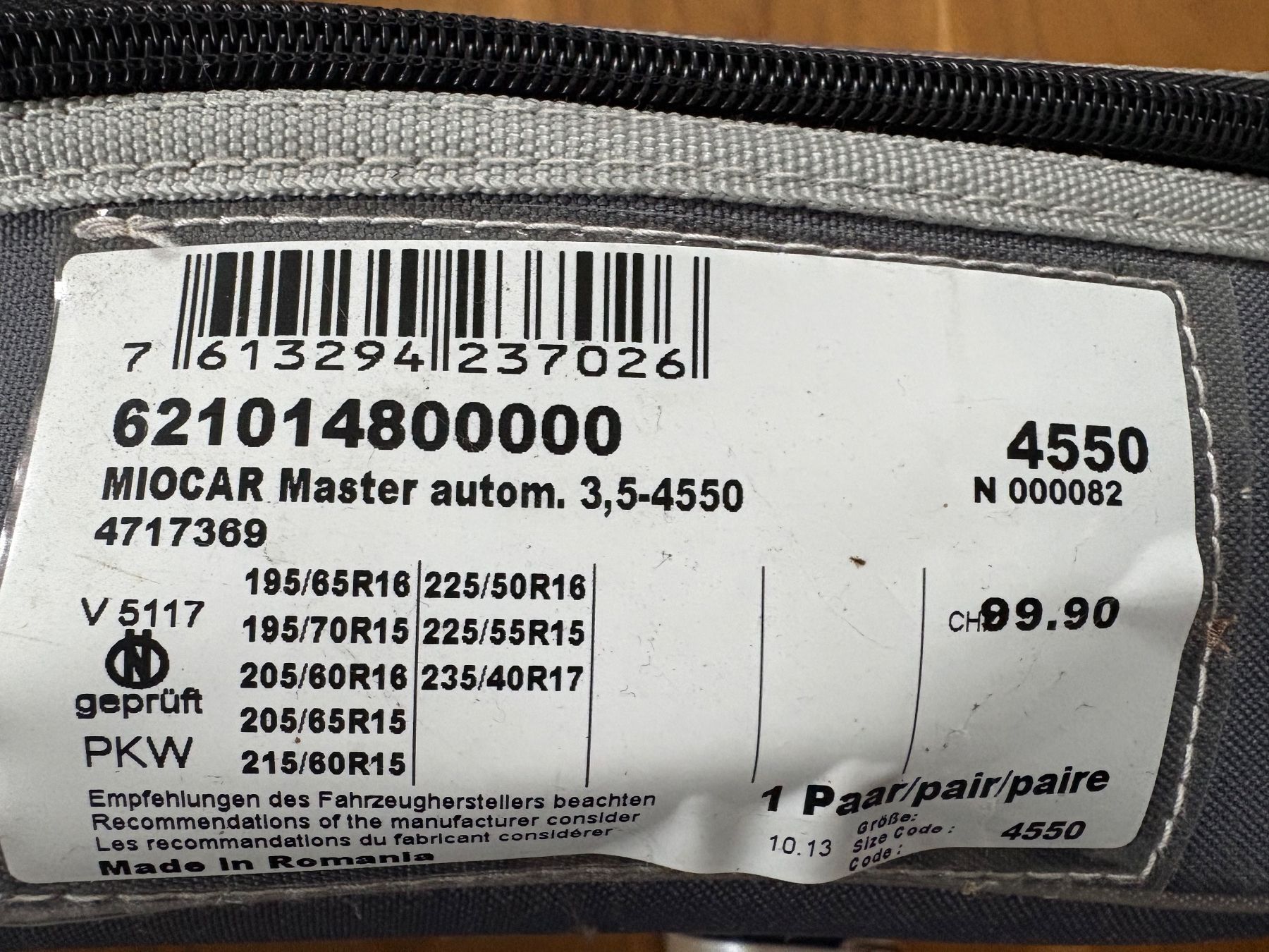 Schneeketten: Schneeketten - MASTER automatic 3,5-4550 – Gebraucht aus Rorbas von lausanne08 1