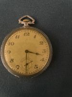 F 016 ) Antike schöne Taschenuhr läuft tip top