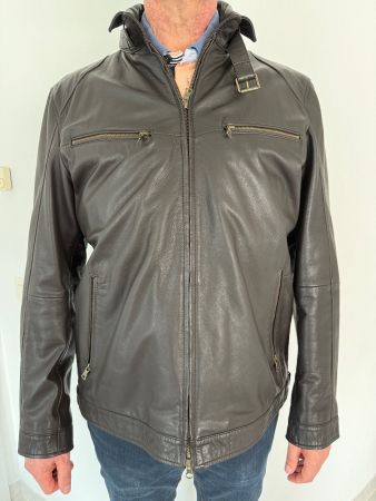 Lederjacke aus echtem Kalbsnappa Grösse 56 neuwertig