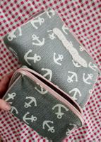 Strandgut Necessaire Set 2-teilig Anker rosa grau🩷🩶