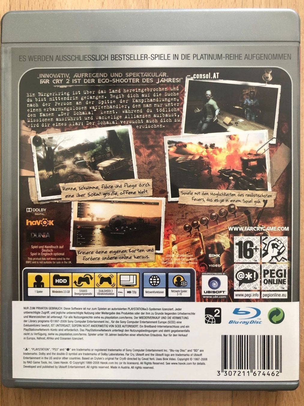 Sony Jeux: FarCry 2 - PS 3 – D'occasion à Nussbaumen AG par pik_wj8w 1