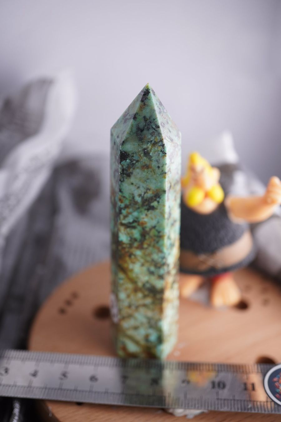 Minerali & Pietre curative: Türkis        Spitze  ca  95mm x  25mm – Nuovo e nell'imballaggio originale da Eschenbach SG venduto da topstone 4