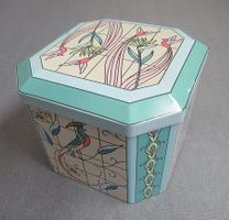 Blechdose Eduscho - Jugendstil Retro Design - ca. 60er Jahre