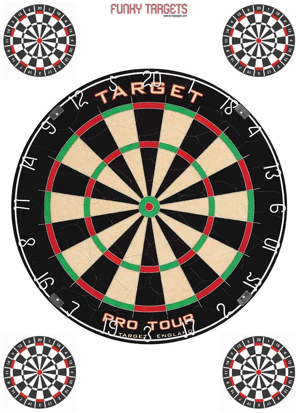 Bogenschiessen: Darts Zielscheibe 10 stk. – Neu und originalverpackt aus Cham von SwissProps