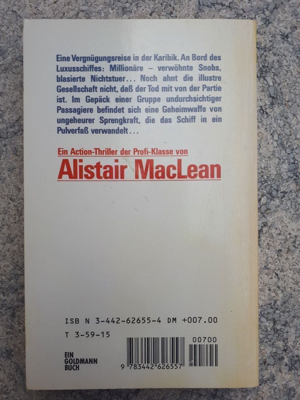 Libri: Alistair MacLean Rendezvous mit dem Tod – Usato da Basel venduto da Alacant 1