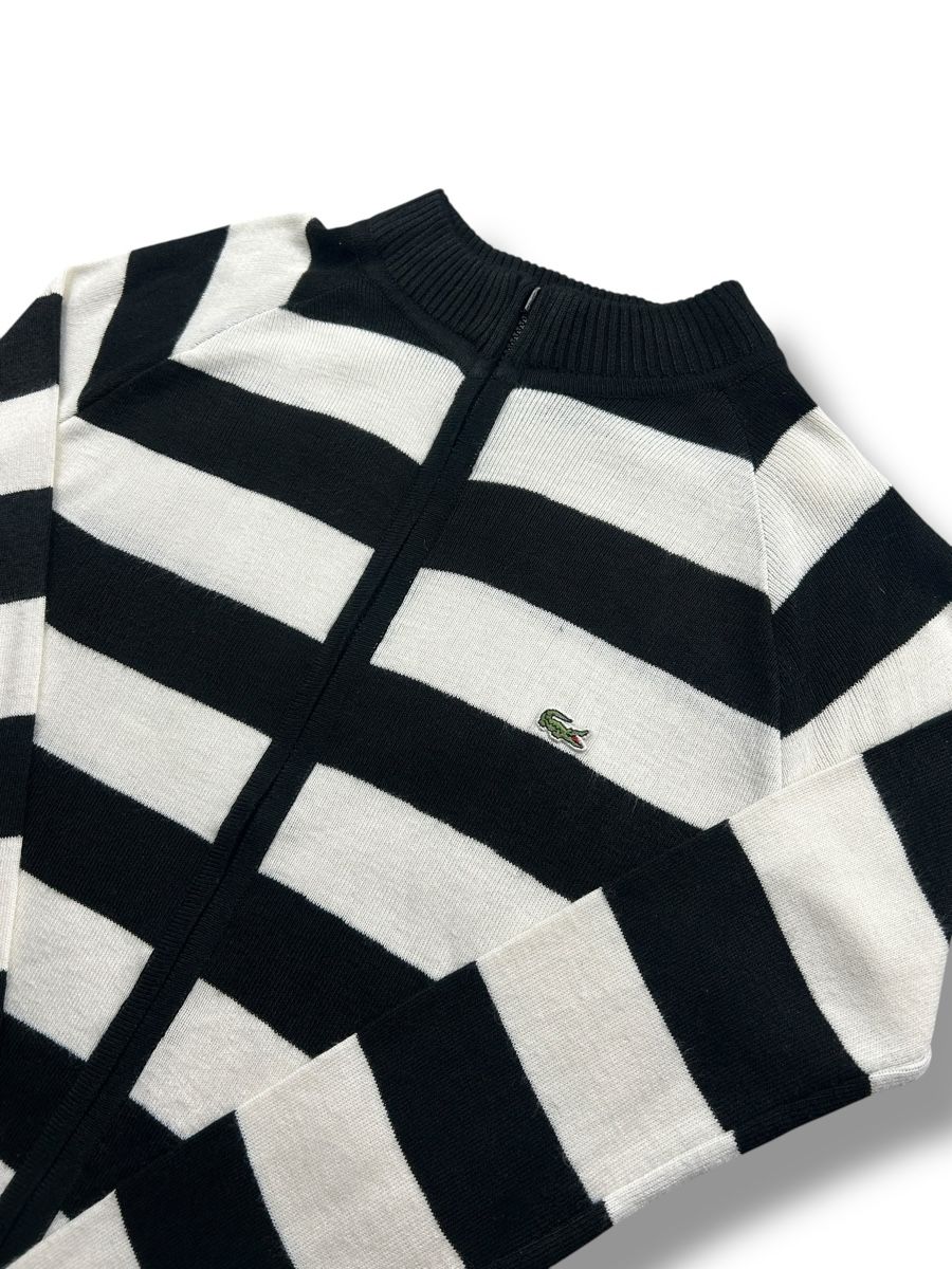 Lacoste Jacken: Veste Full zip Lacoste rayée Noir et Blanc - Taille M – Neu (gemäss Beschreibung) aus Hauterive NE von Leo_o