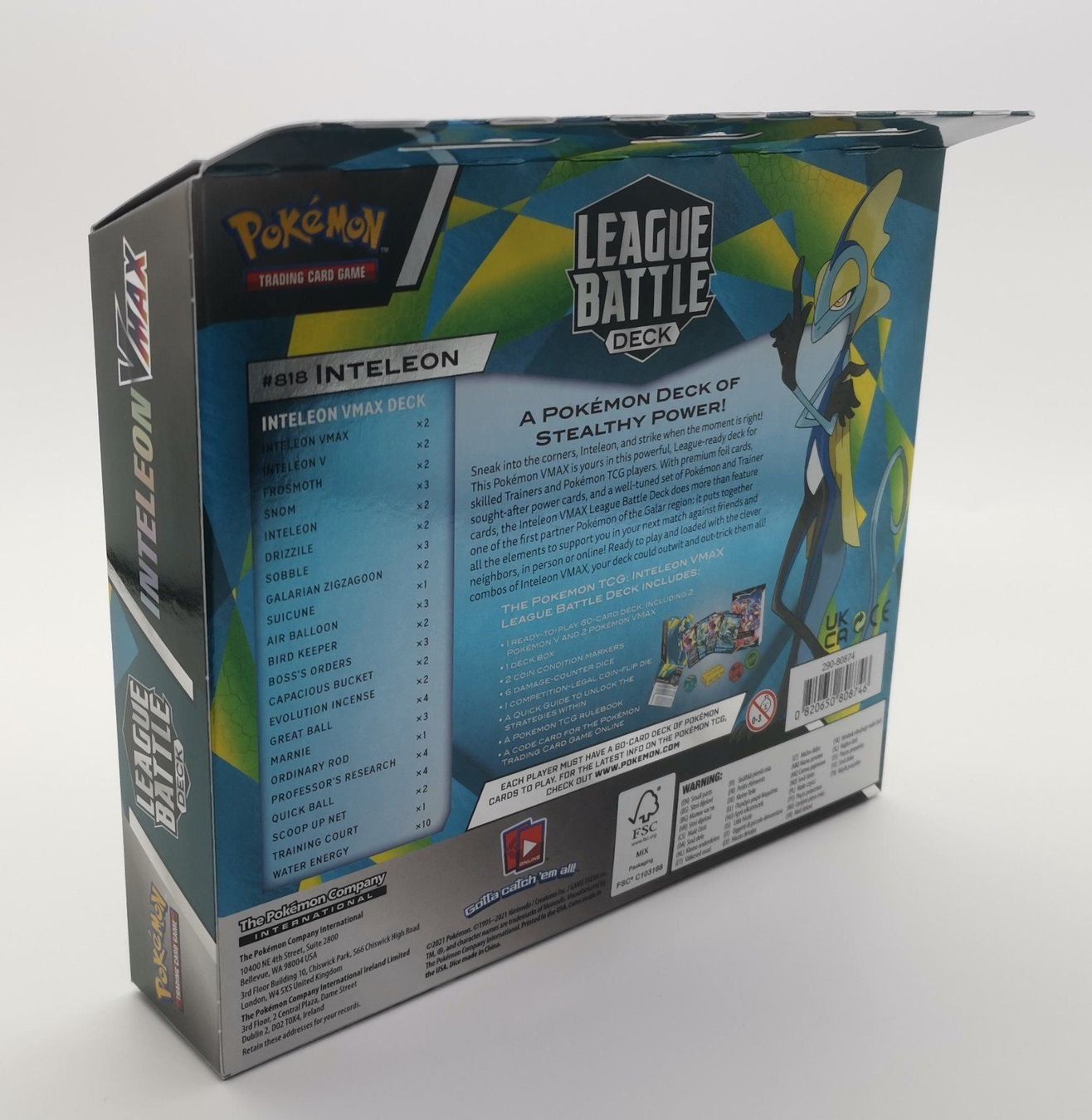 Pokémon Carte collezionabili: Pokémon Inteleon VMAX - EN – Nuovo e nell'imballaggio originale da Niederglatt ZH venduto da RetroBros 4