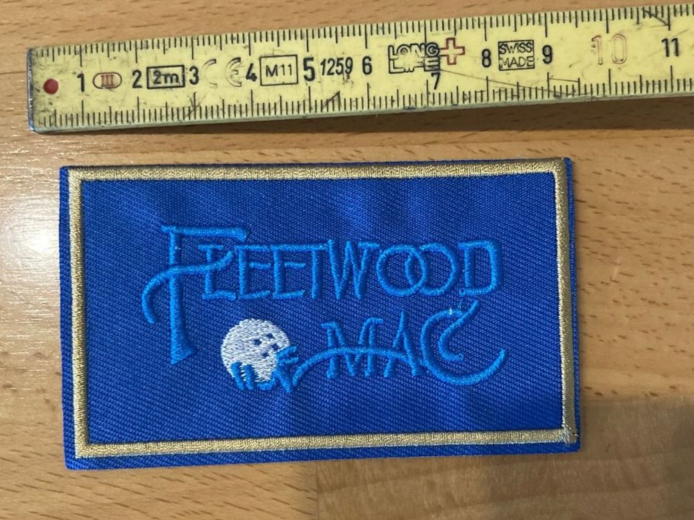 Patch Brodé Thermocollant Fleetwood Mac - Écusson Rock Band, Taille ~10 Cm, Application Facile
