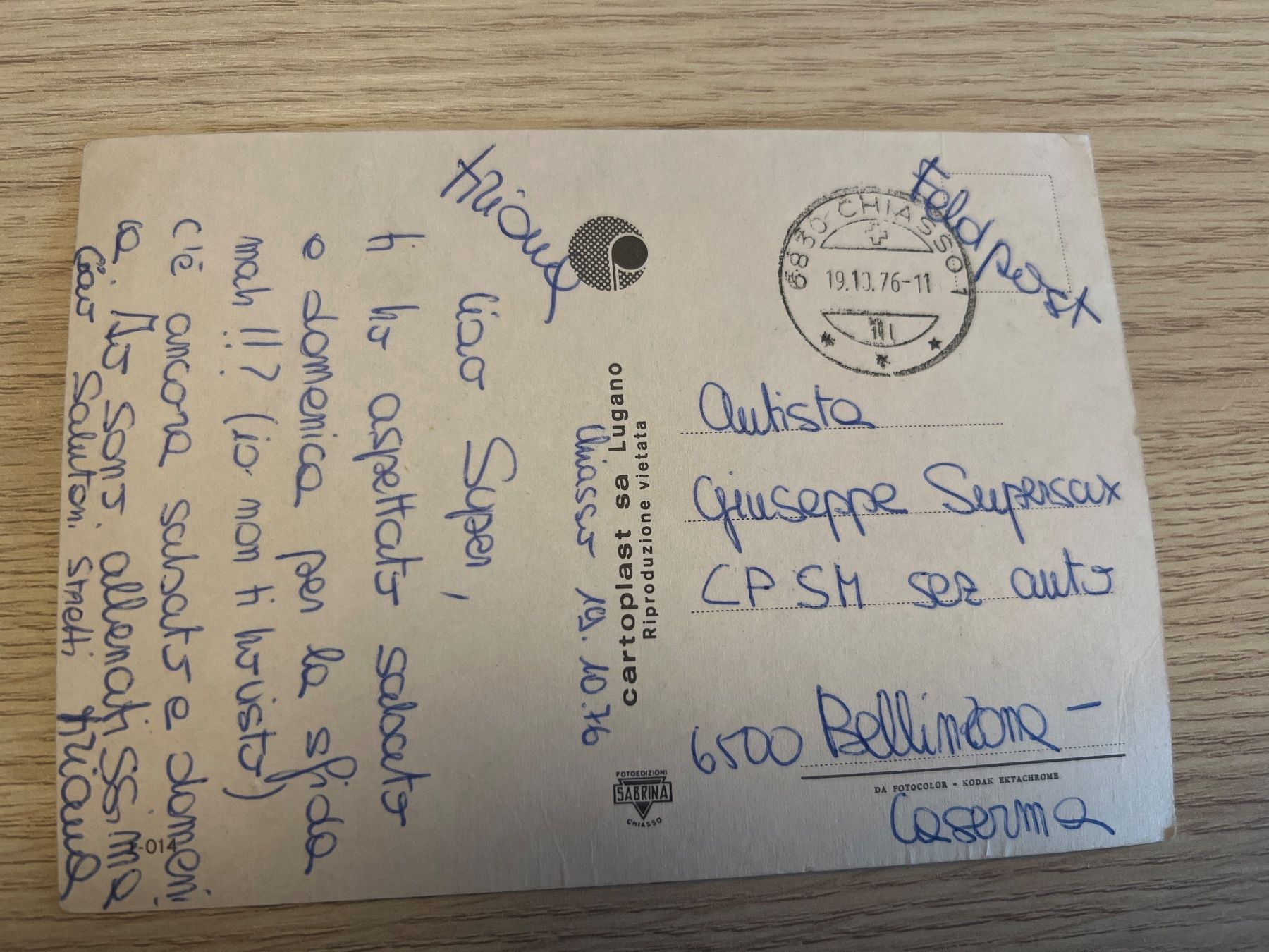 Cartoline postali: Chiasso Svizzera – Usato da Prosito venduto da Danielehh 1