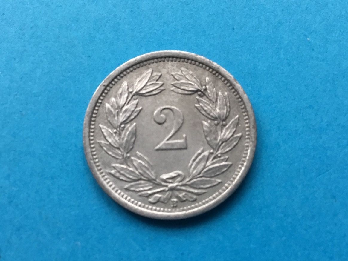 Tutti le monete: 2 Rappen 1945 VZ – Usato da St. Margrethen SG venduto da alfapeugeot10 1