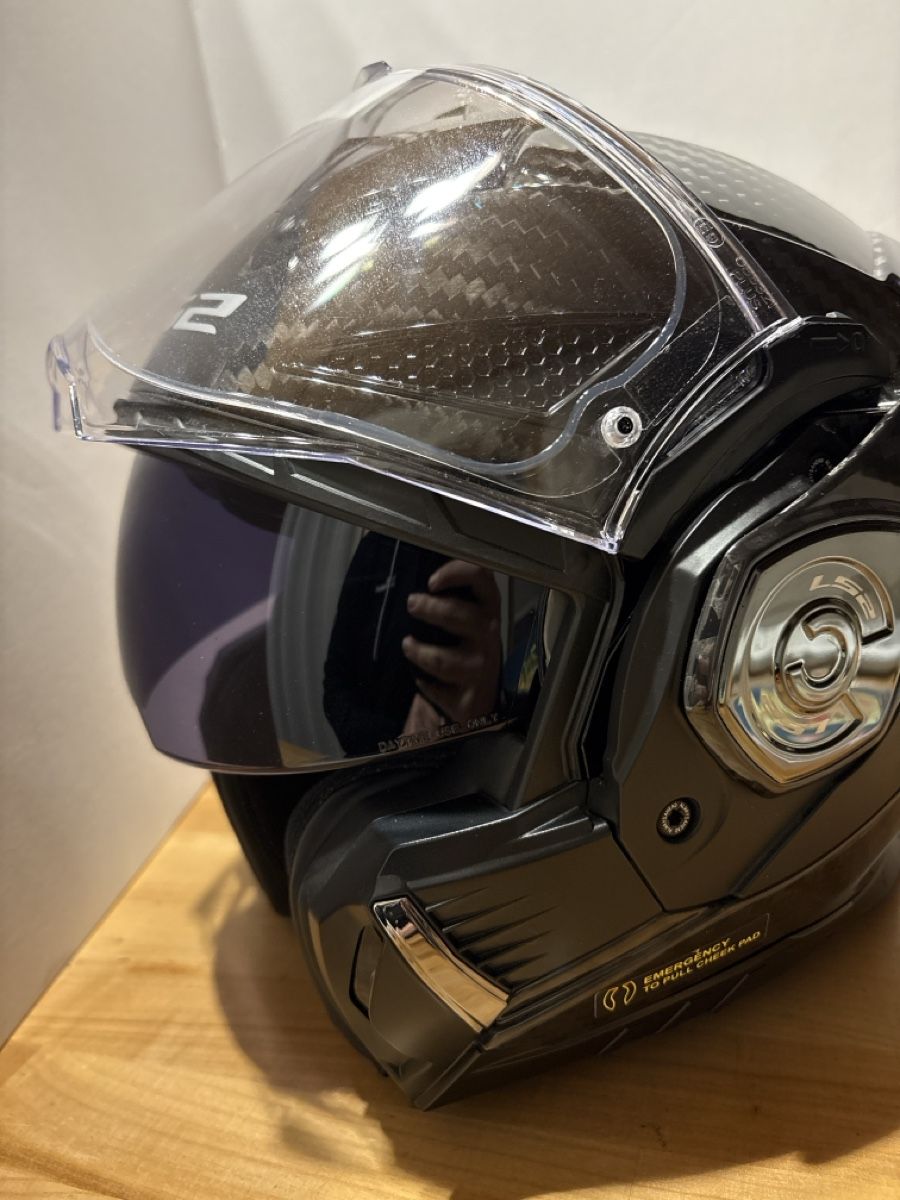 Caschi & visiere: Motorradhelm Klapphelm von LS2 Carbon – Nuovo (secondo la descrizione) da Rümlang venduto da BoutiqueBoutique16 6