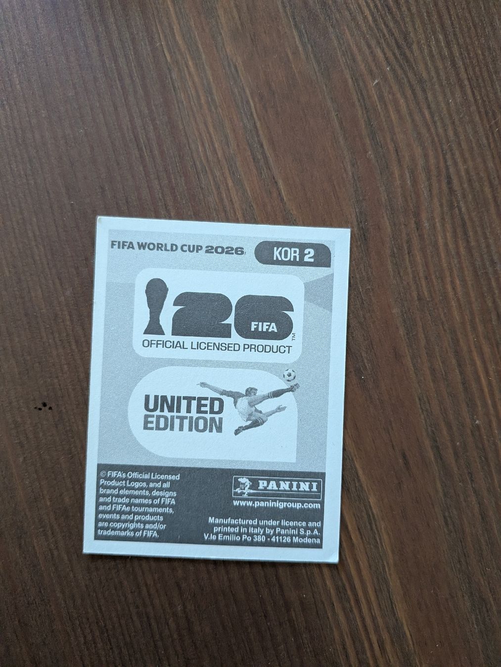 Panini Sammelbilder & Trading cards: Panini Bild KOR 2 – Gebraucht aus Eschenbach SG von SanFranciscoCalifornia 1