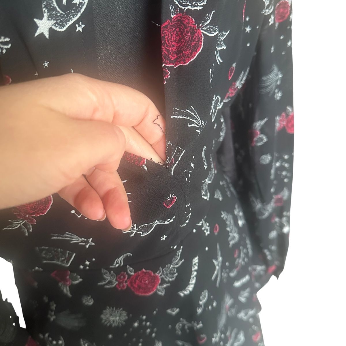 C&A Kleider: MIDI SPRINGDRESS BLACK OLD-SCHOOL-PRINT M – Gebraucht aus Zofingen von JumpInVintage 3