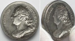 JEAN BAPTISTE ROUSSEAU. Medal 1730 by Simon Curé uniface