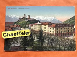 Alte Ansichtskarte Bellinzona Tessin mit Burg, Top Zustand!