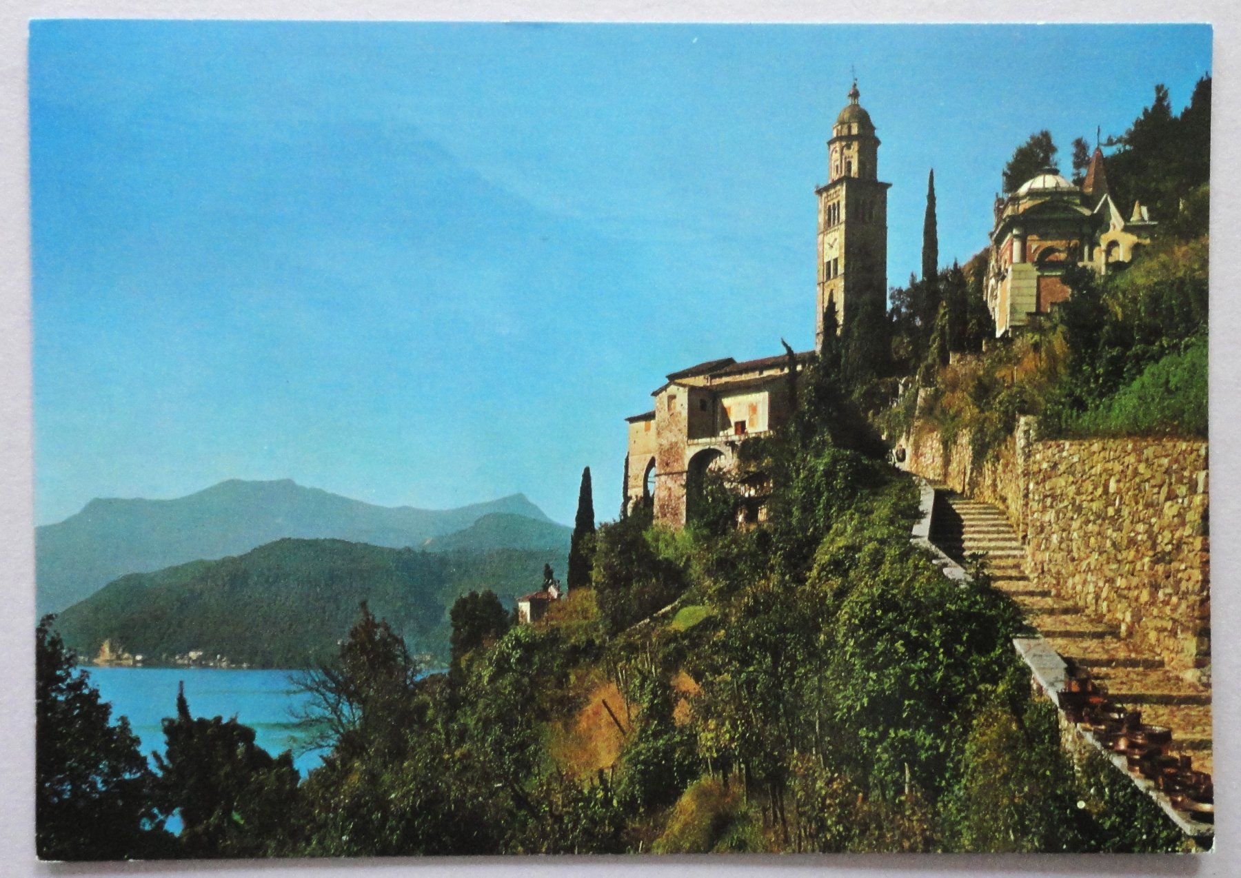 Ansichtskarten: Morcote - Lago di Lugano – Gebraucht aus Fétigny von Billy2miny
