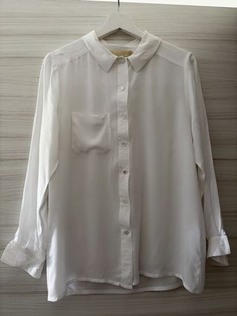 Elegant Long Sleeve White Blouse - Spring Essential!