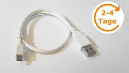 USB Micro Kabel, 50 cm, Weiss