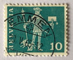 Nr.356  mit Vollstempel Emmen