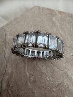 Swarovski Eternity Ring Baguette-Kristalle Gr. 58