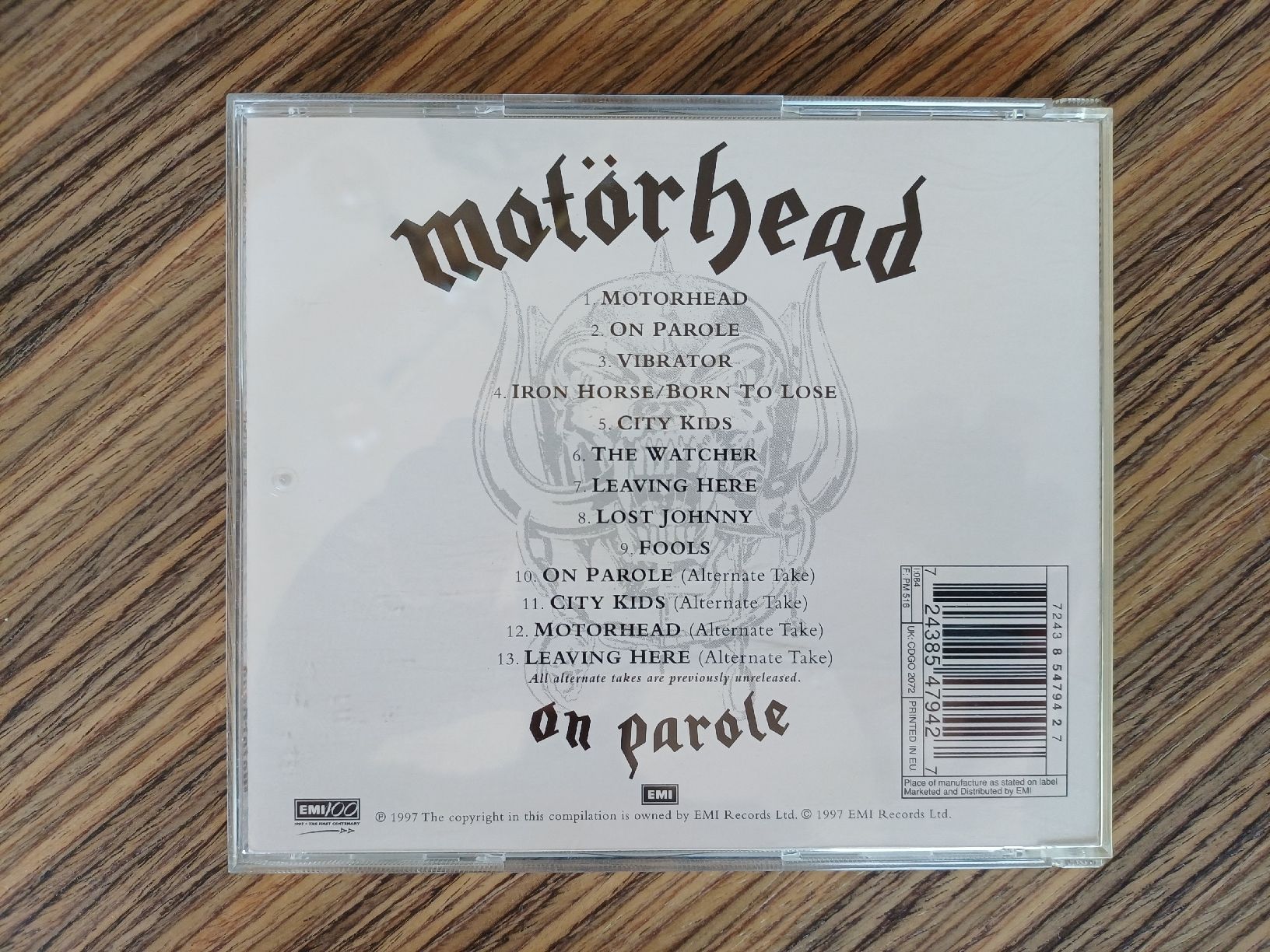 CD: Motörhead "On Parole" CD – Usato da Begnins venduto da Drastic-Sound 1