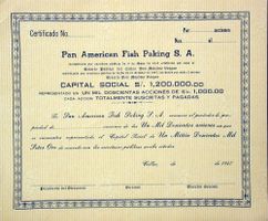Pan American Fish Paking SA, Callao - 1947