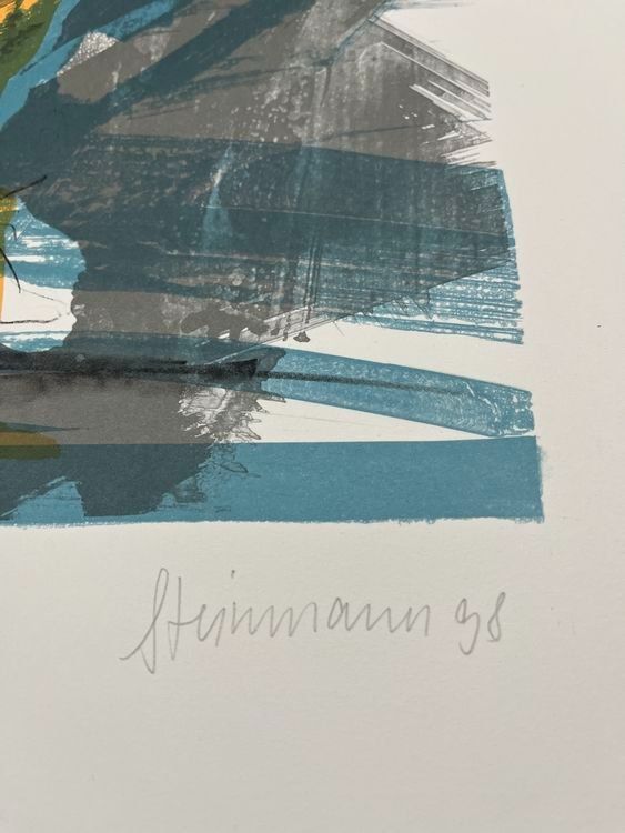Grafica & Litografie: PETER STEINMANN LITHOGRAPHIE SIGNIERT NUMMERIERT – Usato da Gersau venduto da kunst-online 2