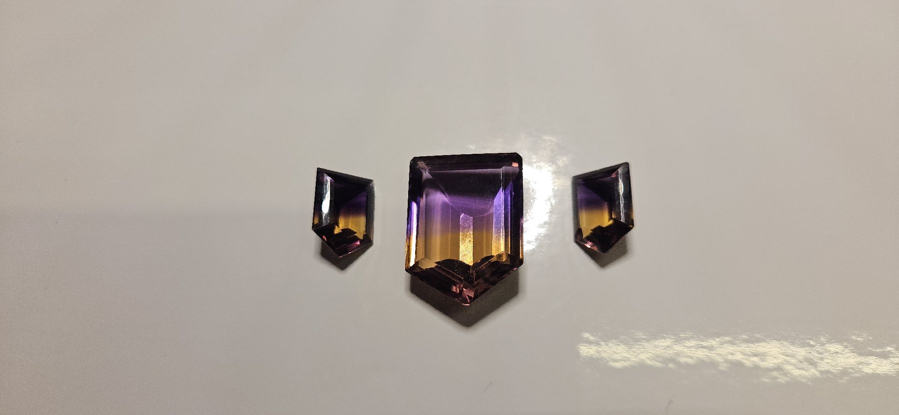 Pietre preziose: Ametrin 3 Stück Total 61.95ct – Usato da Nürensdorf venduto da salibeer