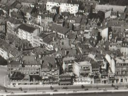 VEVEY: vue d'avion, cpa Perrochet ~1940