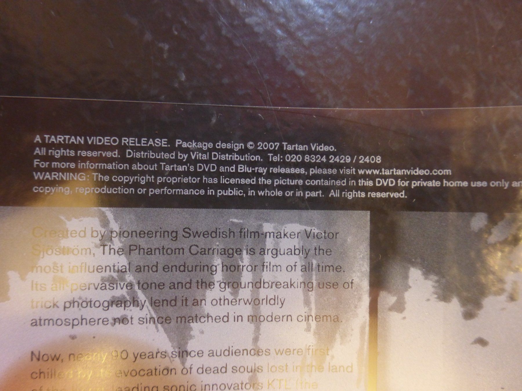 Tutti i DVDs: The phantom carriage KTL Edition Silent Horror DVD – Usato da Zumikon venduto da psisound 4