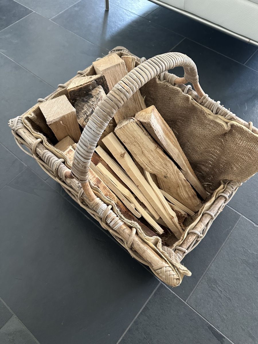 Cheminée: Moderne Cheminée Garnitur + Holzkorb – Gebraucht aus Erlenbach ZH von Kerli1 3