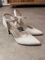 Elegante, weisse High Heels, Grösse 38