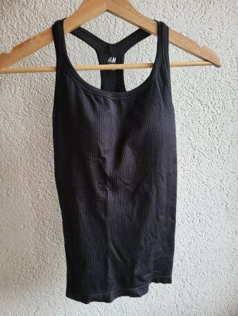 Schwarzes Sport Tank Top von H&M, Grösse S, neuwertig