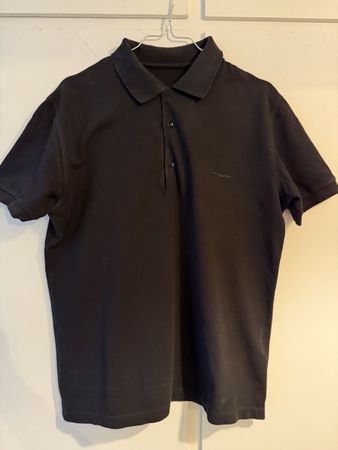 Maglietta polo Yves Saint Laurent nera taglia M in cotone