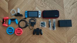 Nintendo Switch+Etui+64gb Karte+Zubehör AB 1 CHF