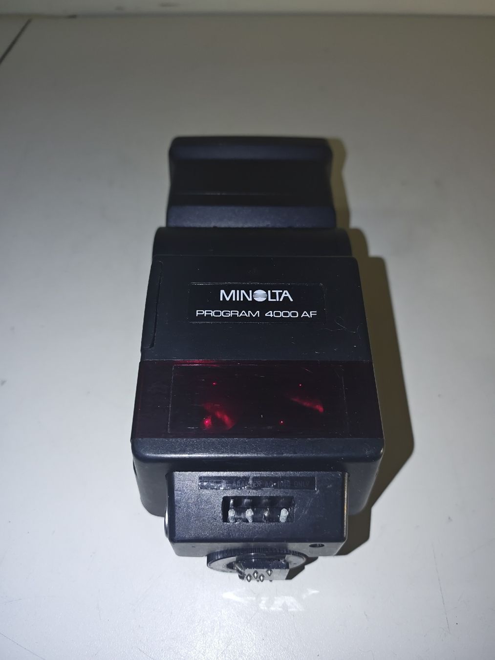 Minolta Flash: Blitzgerät von Minolta Program 4000 AF ungetestet. (nov641) – Difettoso da Künten venduto da Schnaepplihuus