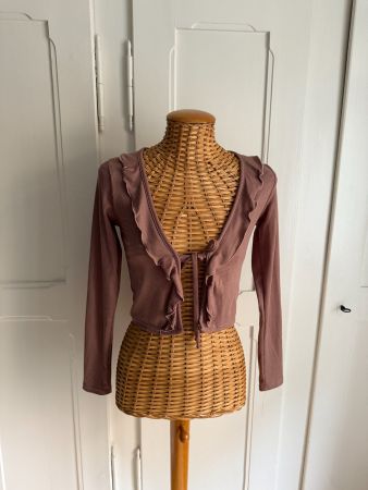 LIVI by OLIVIA RAE - Bolero Jäckchen prune XS