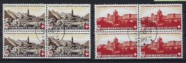Pro Patria Viererblocks 1943 gestempelt  14821