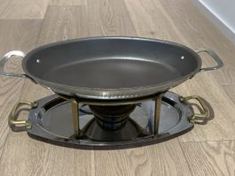 Vintage Chafing Dish Set (ideal for Crêpes Suzzette) w/stand